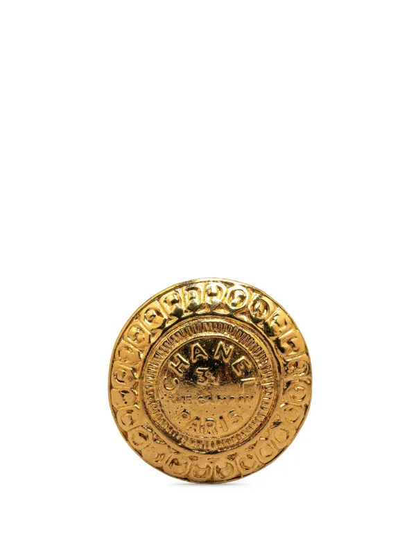 CHANEL Pre-Owned 20th Century Gold Plated 31 Rue Cambon Costume 