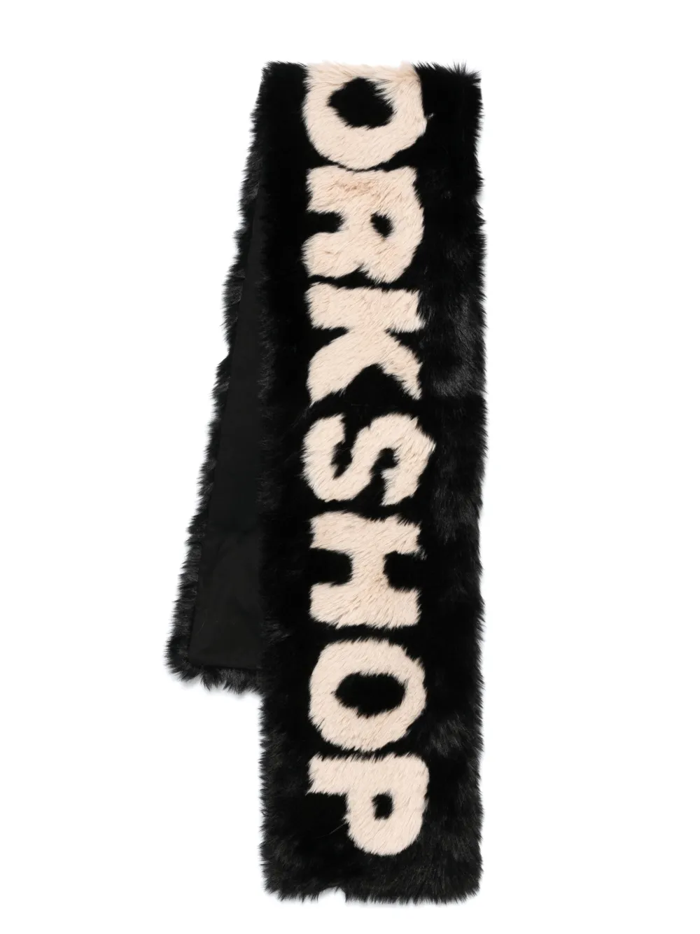 032c Logo-print Scarf In Black