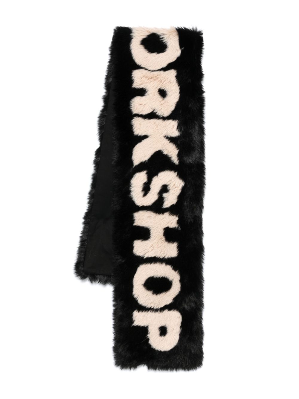 logo-print scarf