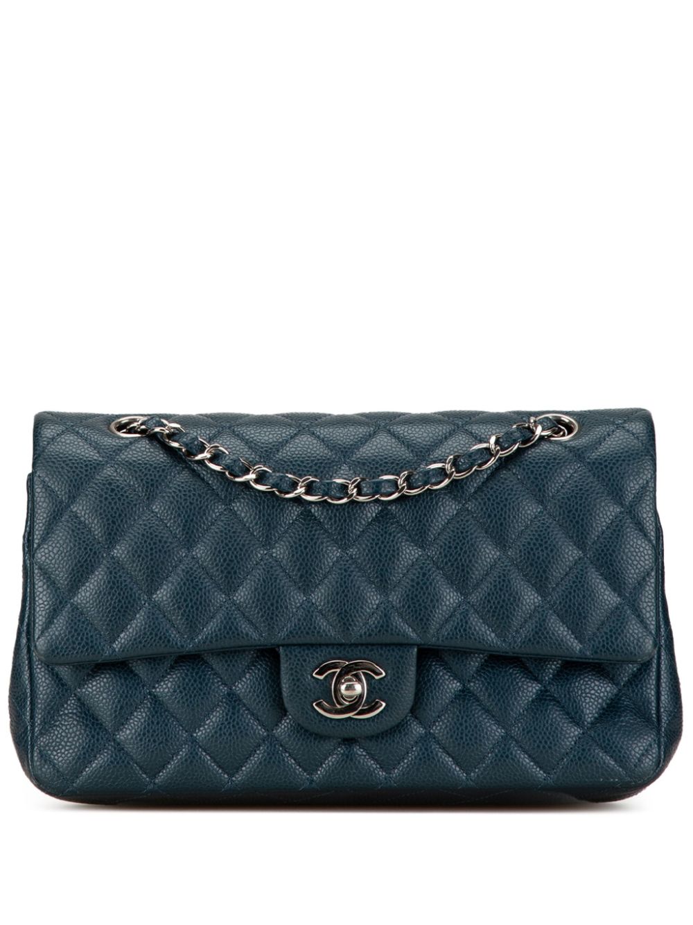 Affordable HOT SALE CHANEL 2014-2015 Medium Classic Caviar Double Flap shoulder bag Women