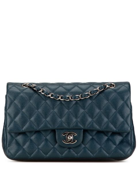 HOT SALE CHANEL 2014-2015 Medium Classic Caviar Double Flap shoulder bag Women