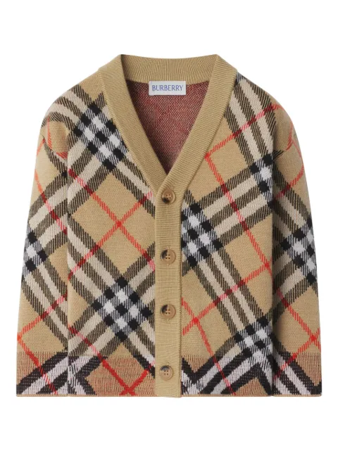 Burberry Kids rutig kofta