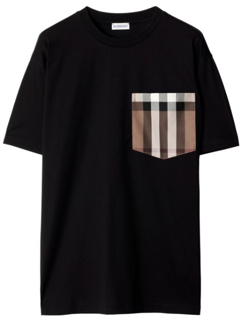 Burberry check-pocket cotton T-shirt Women