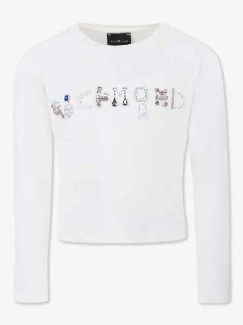 John Richmond Junior logo-embellished T-shirt