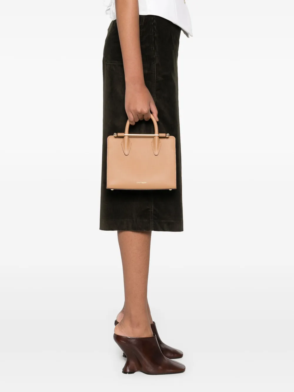Strathberry Kleine shopper - Bruin