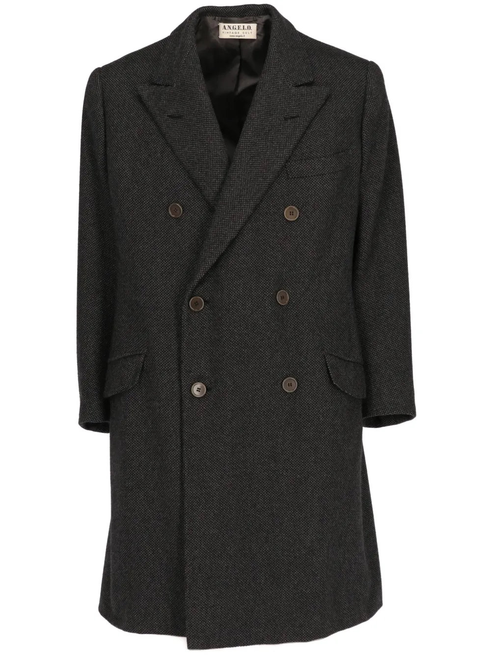 A.N.G.E.L.O. Vintage Cult 1960s double-breasted coat – Black