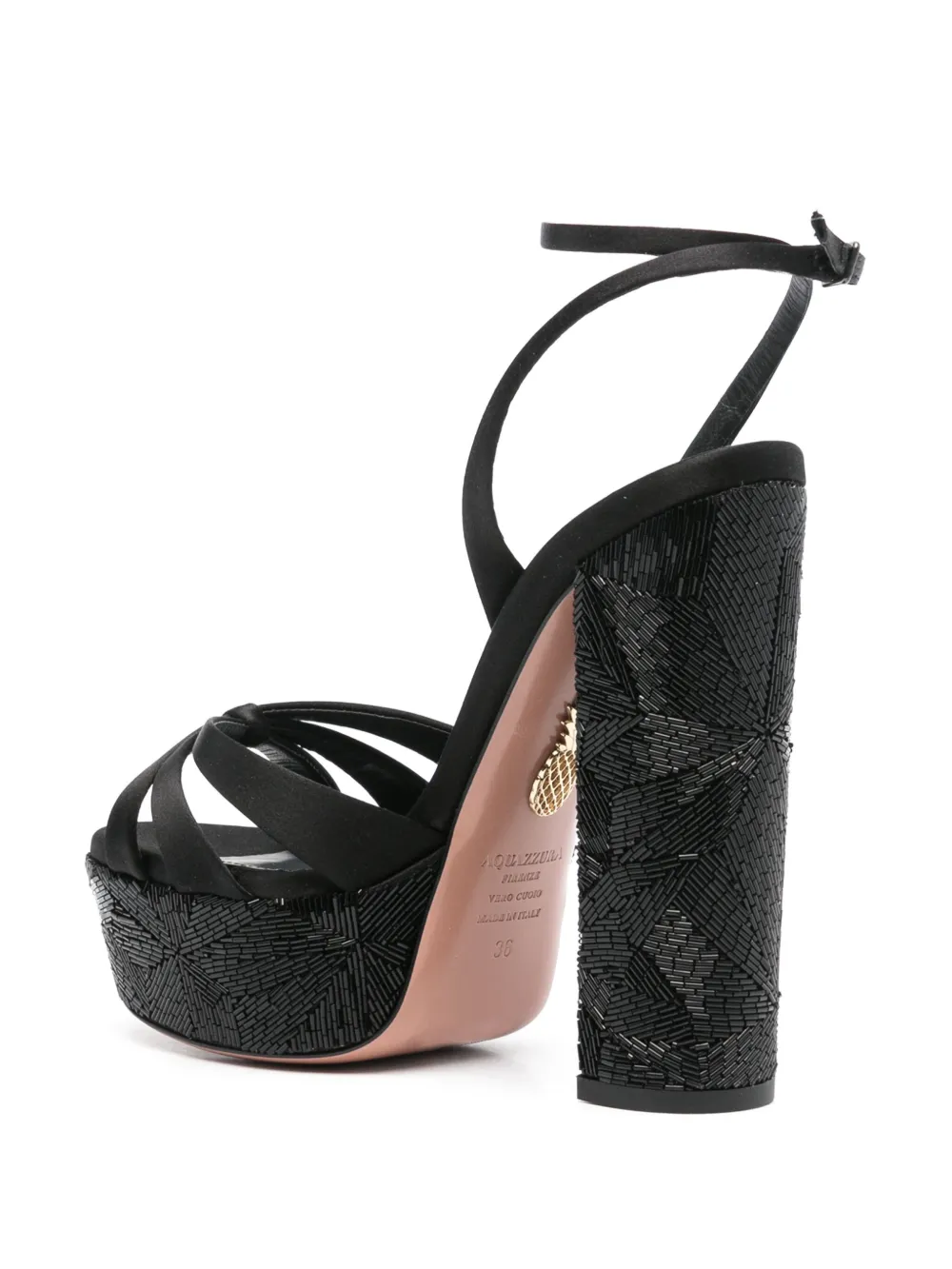 Cheap Aquazzura 135mm bead-embellished sandals Women