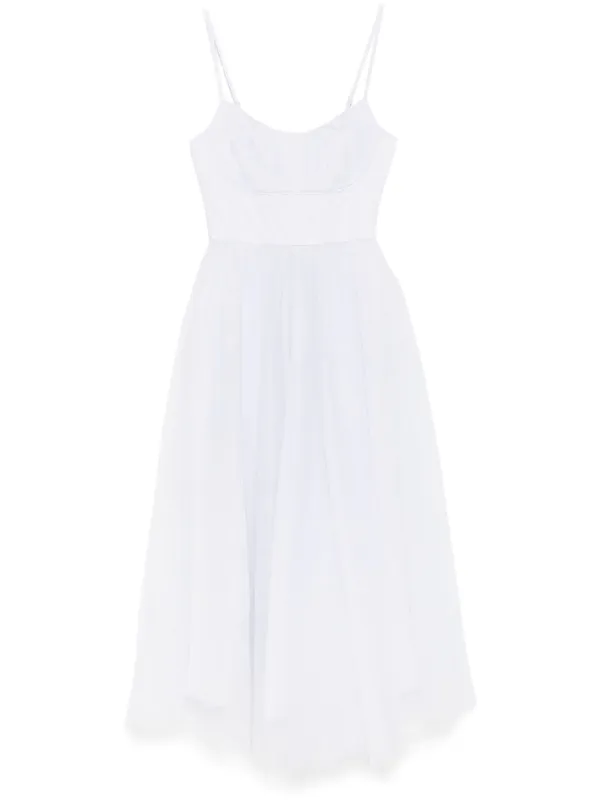 ZIMMERMANN チュール コルセットドレス | ブルー | FARFETCH JP