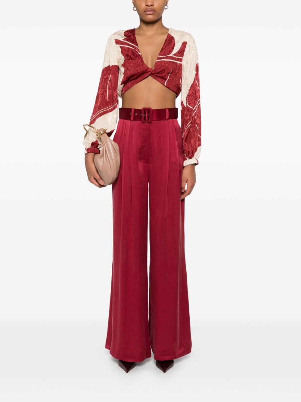 ZIMMERMANN Tuck trousers - Rood