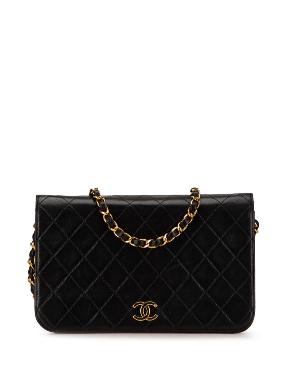 CHANEL 1994-1996 CC Quilted Lambskin Full Flap crossbody bag Women