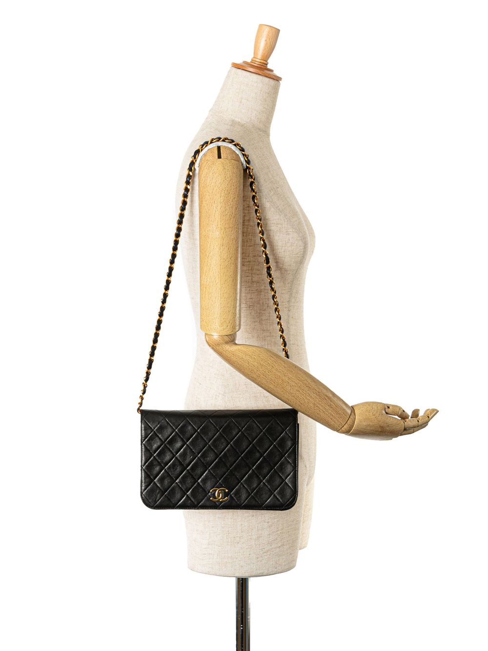 CHANEL 1994-1996 CC Quilted Lambskin Full Flap crossbody bag Women