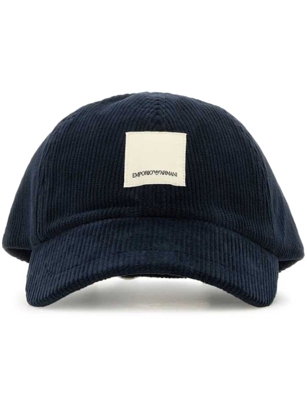 Emporio Armani corduroy baseball cap - Blue