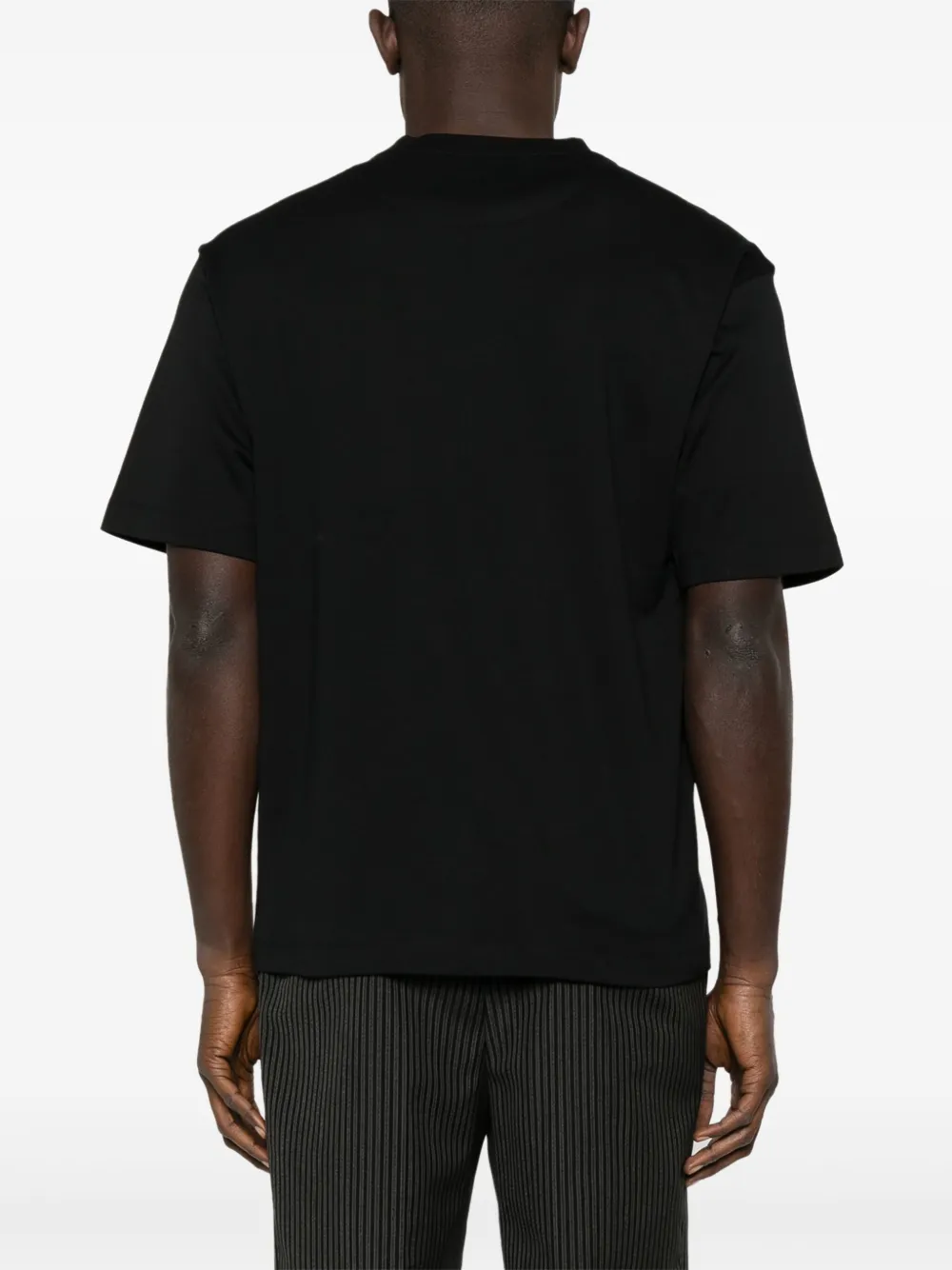Prada T-shirt met logopatch Zwart