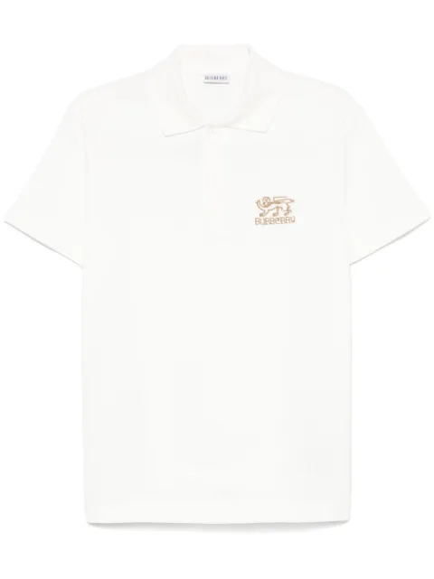 Burberry logo-embroidered polo shirt Men