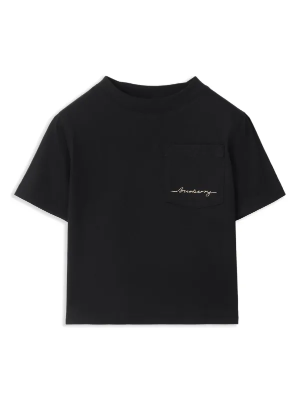 極美品　BURBERRY キッズ12Y(152cm) ロゴTシャツ ブラック 極美品 BURBERRY キッズ12Y(152cm) ロゴTシャツ ブラック - メルカリ