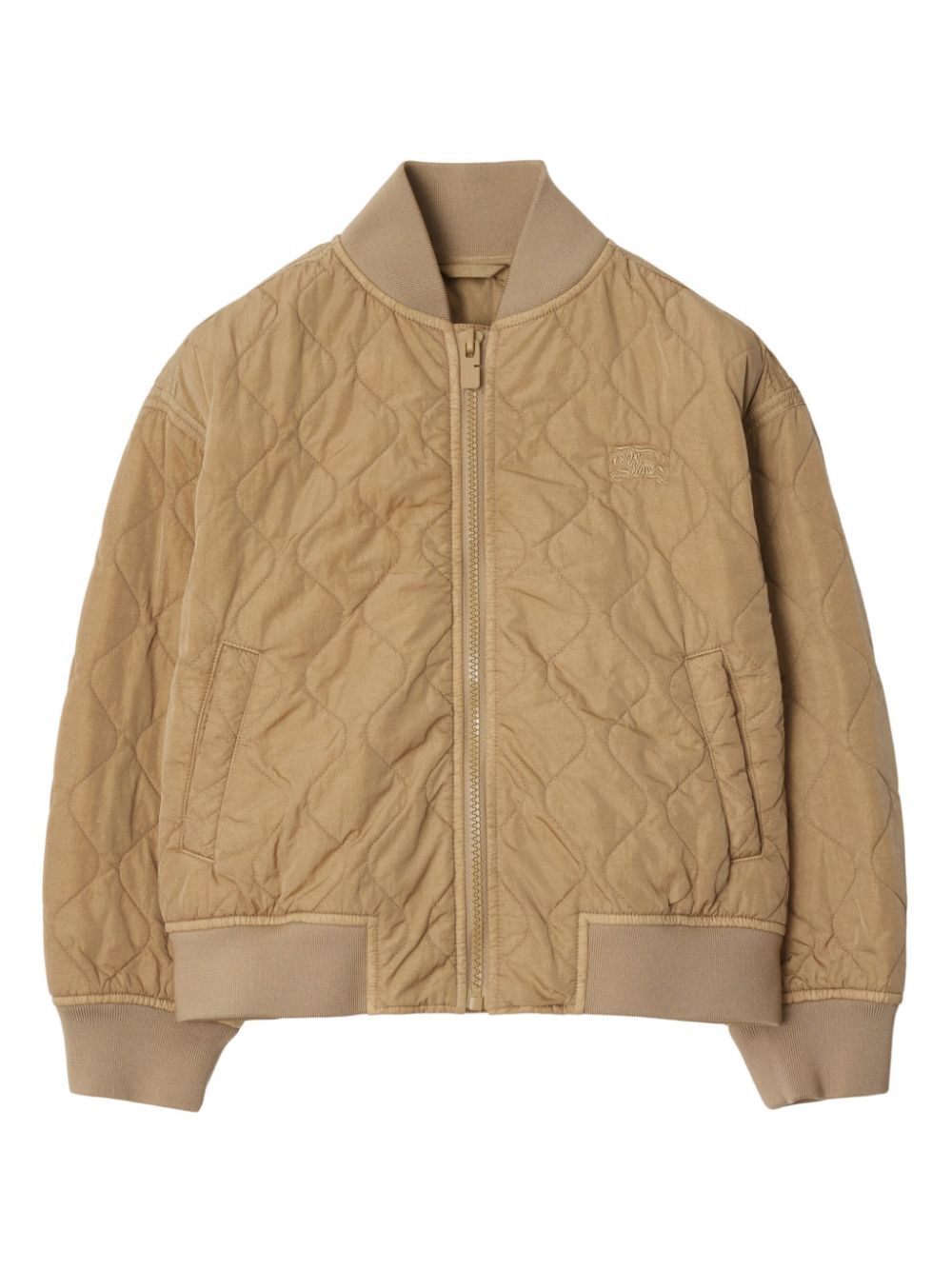 Burberry Kids quilted bomber jacket - Neutrals