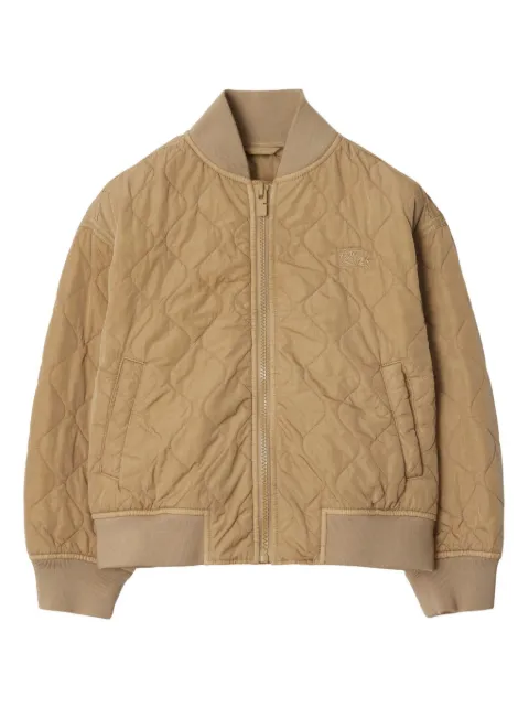 Burberry Kids quilted bomber jacket