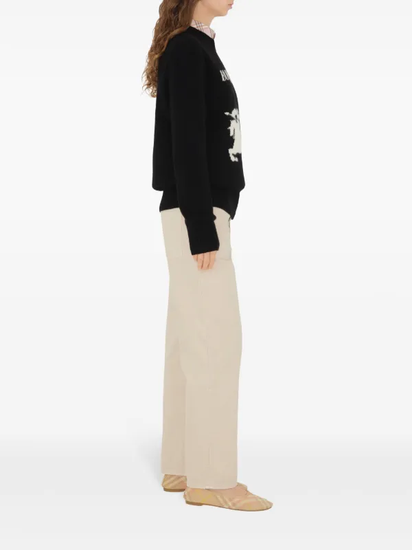 Burberry Equestrian Knight Sweater | Black | FARFETCH