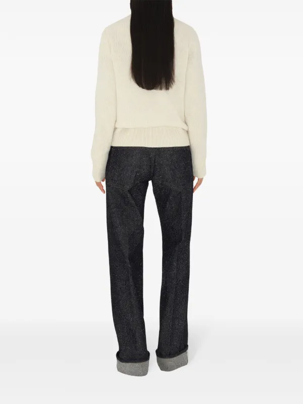 【送料&関税込】Burberry Grey Sweater With Equestrian Knight Burberry Equestrian Knight-intarsia Knit Sweater | Grey