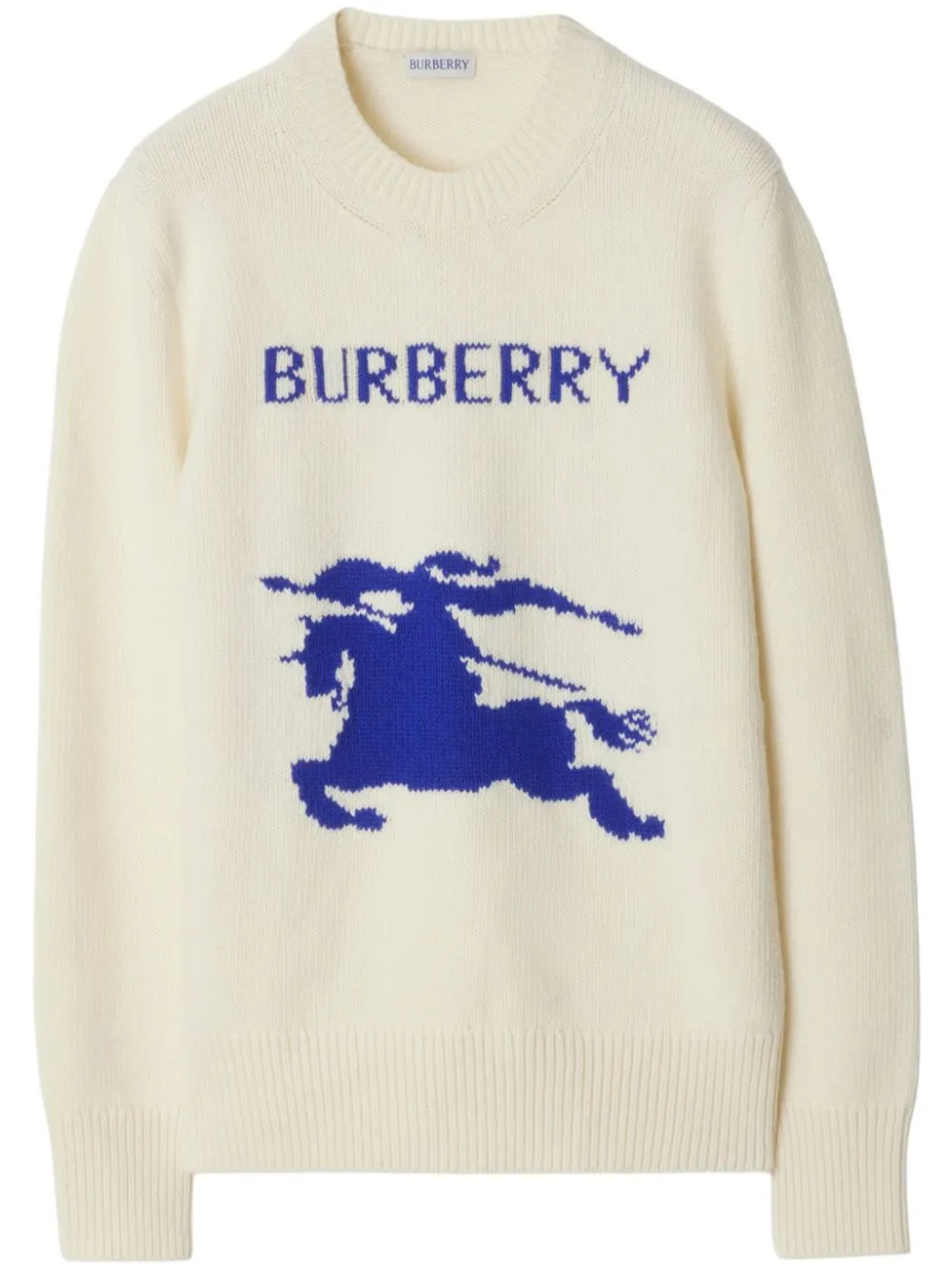 Shop Burberry Equestrian Knight Sweater In Neutrals