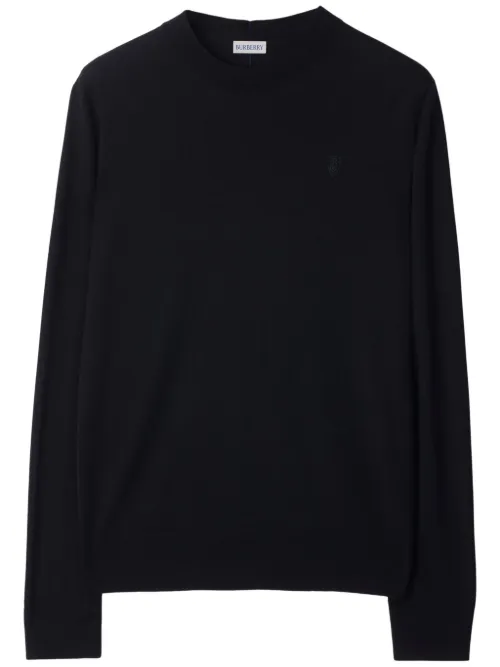 Burberry pull en laine - Bleu - Burberry - Modalova