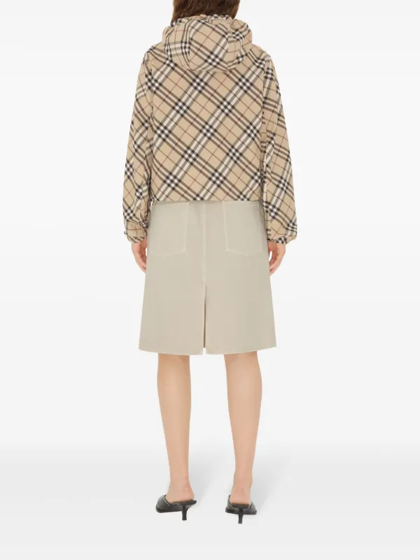 BURBERRY|JACKETS (Check Jacket (8104910)) Burberry Check Jacket | Neutrals | FARFETCH