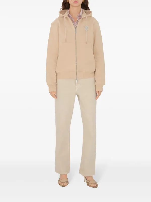 Burberry EKD Cotton Hoodie | Neutrals | FARFETCH