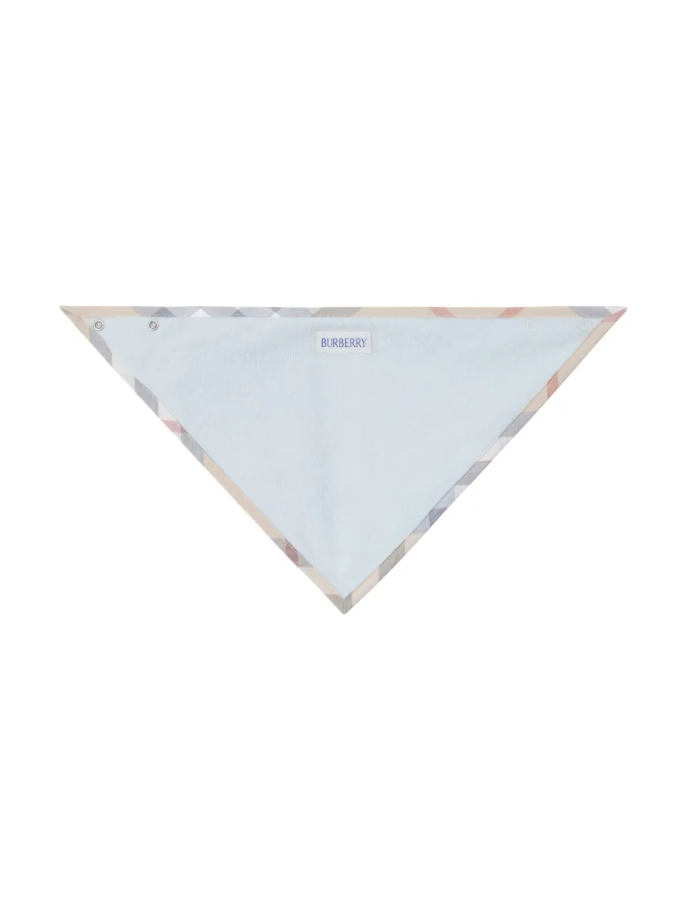 Burberry Kids Drie rompers met geruite afwerking Blauw