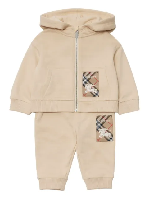 Burberry Kids checked cotton trousers