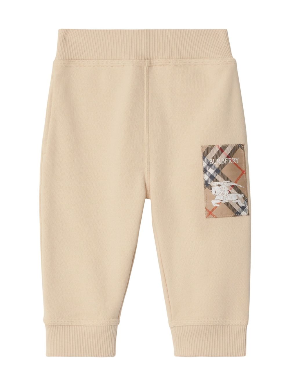 Burberry Kids checked cotton tracksuit set - Beige