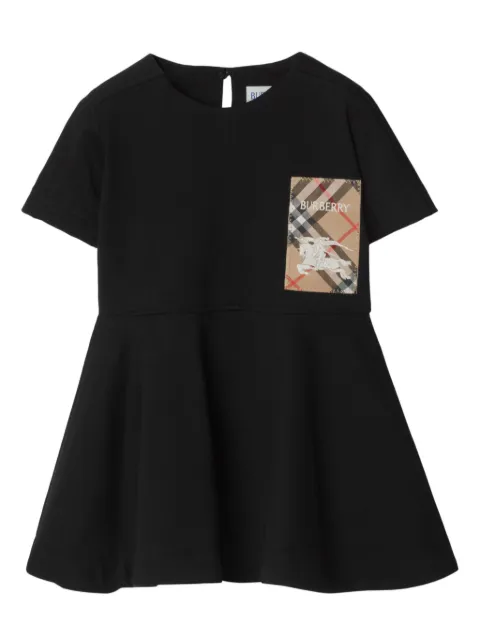 Burberry Kids logo-tag cotton dress