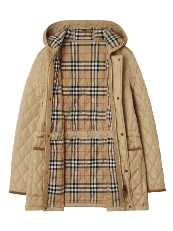 ジャケット・アウター Burberry's vintage Padded Coat Burberry Parka Devon Matelassê | Neutro | FARFETCH BR