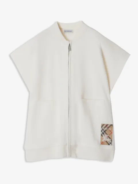 Burberry Kids cape à carreaux