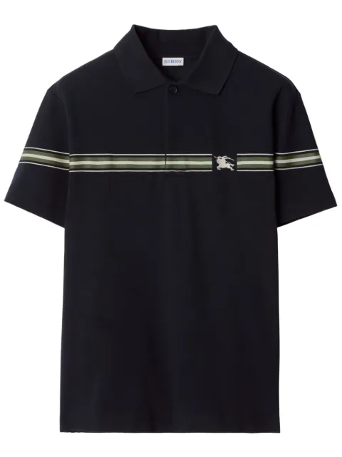 Burberry striped cotton polo shirt