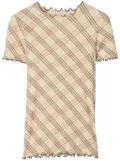 Burberry check T-shirt - Neutrals