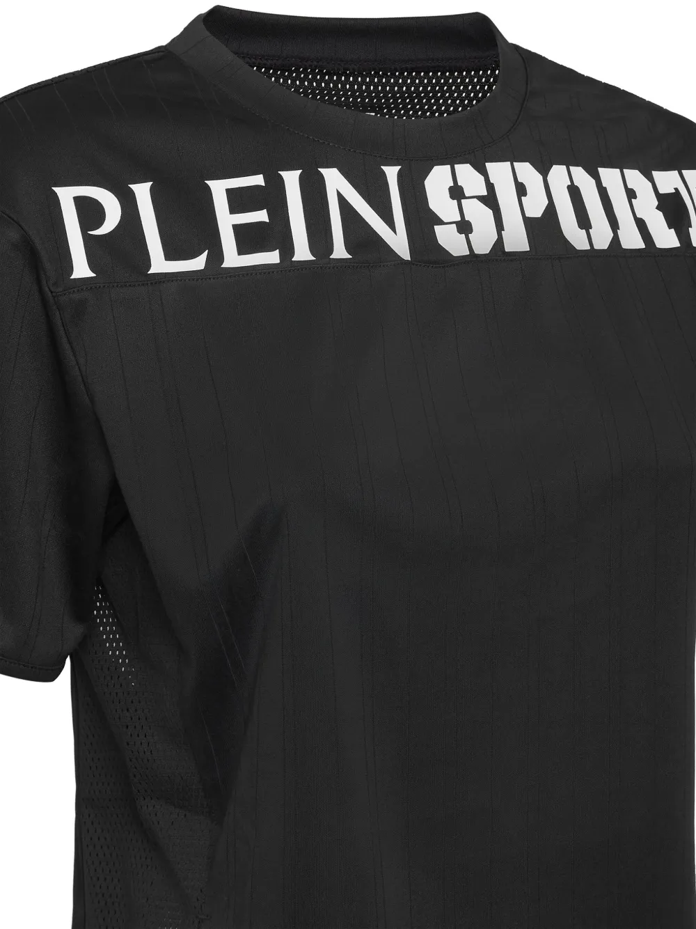 Plein Sport Cropped T-shirt Zwart