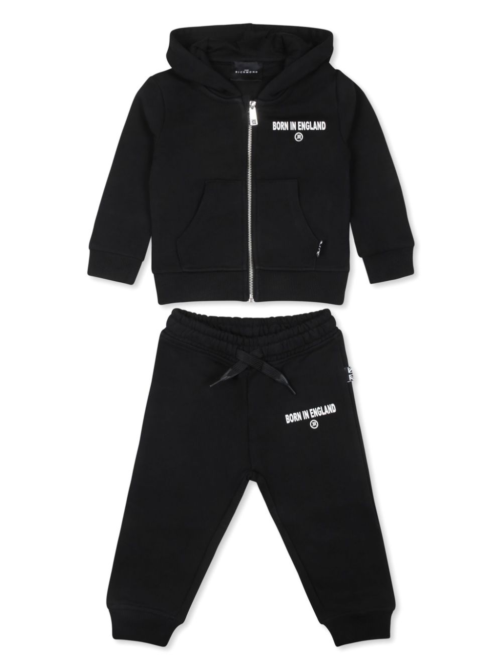 John Richmond Junior Jogginganzug Mit Logo Print Schwarz FARFETCH DE