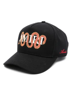 AMIRI ブラック トラッカーキャップ AMIRI: ブラック Metallic 3 Star トラッカーキャップ | SSENSE 日本