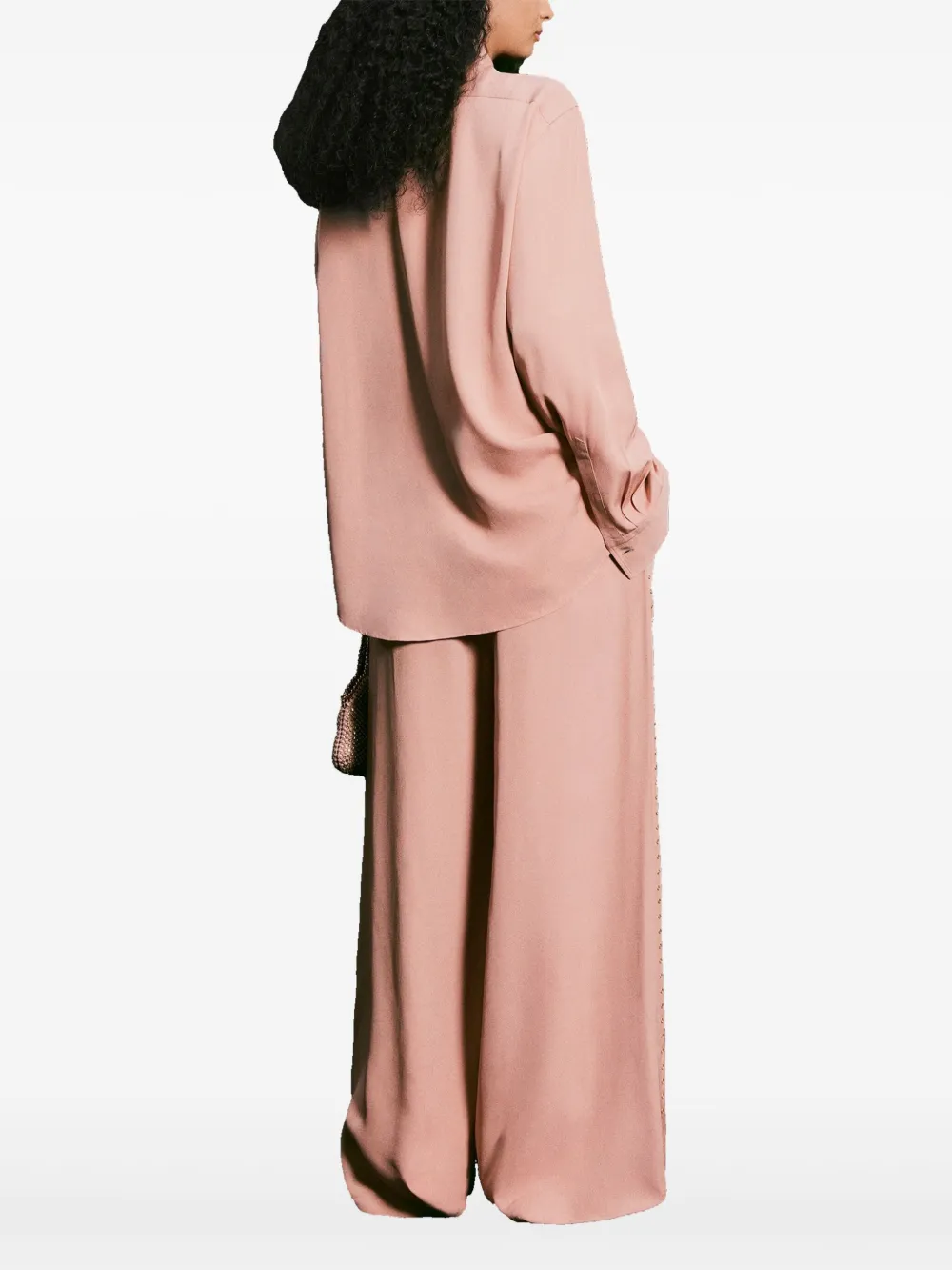 Stella McCartney Broek verfraaid met kristallen Roze