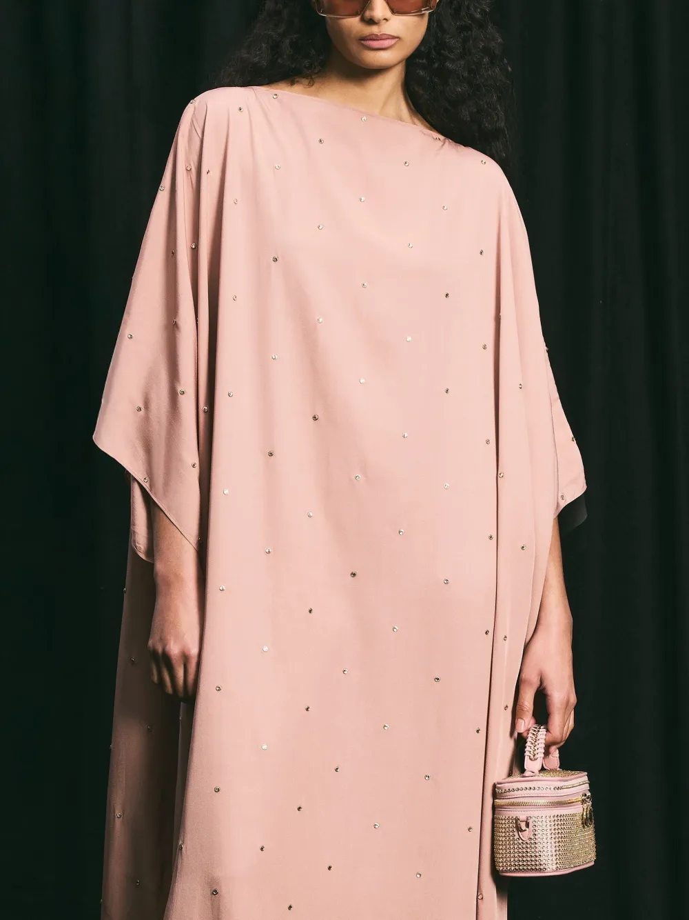 Stella McCartney Jurk verfraaid met stras Roze