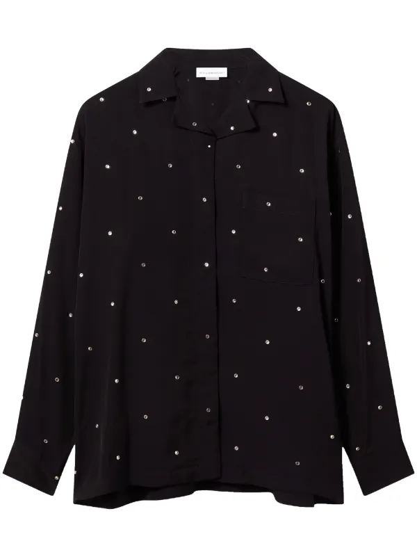 Stella McCartney Crystal-embellished Shirt in Black