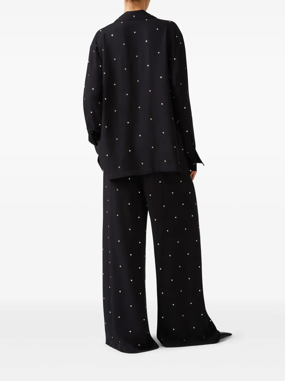 Stella McCartney Blouse verfraaid met kristal Zwart