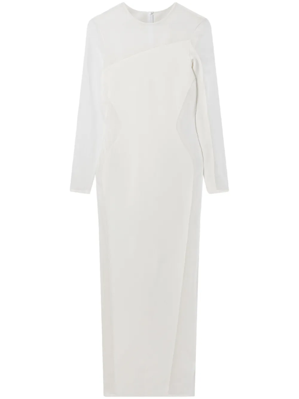 Stella McCartney Midi-jurk met vlakken Wit