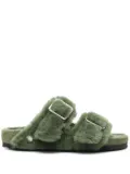Birkenstock Arizona 1774 shearling slides - Green