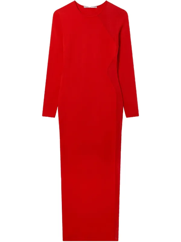 red lace long sleeve midi dress Red Mesh Lace Trim Sweetheart Midi Dress