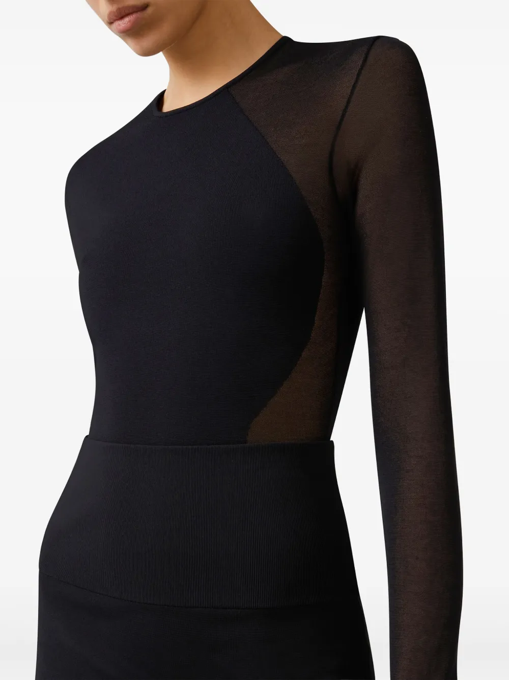 Shop Stella Mccartney Miracle Bodysuit In Black