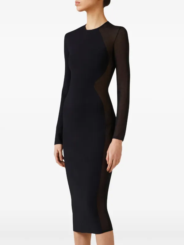 stella mccartney sweetheart neck midi dress Stella McCartney Compact Knit Midi Dress