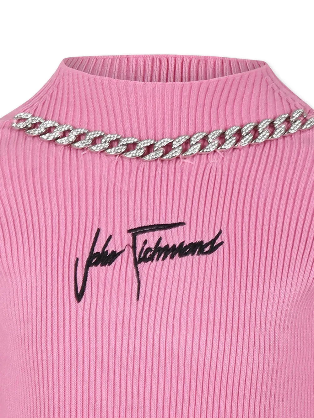 John Richmond Junior Trui met geborduurd logo Roze