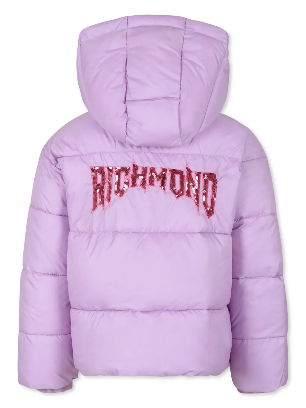 John Richmond Junior padded hooded jacket - Paars