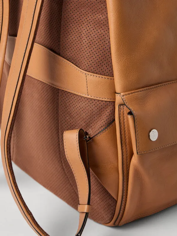 希少】BRUNELLO CUCINELLI リュック オールレザー ブラウン